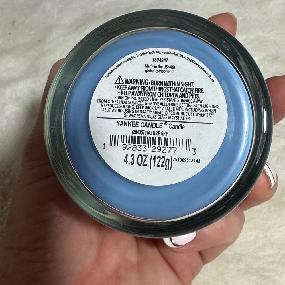 Yankee candle azure sky mini candle